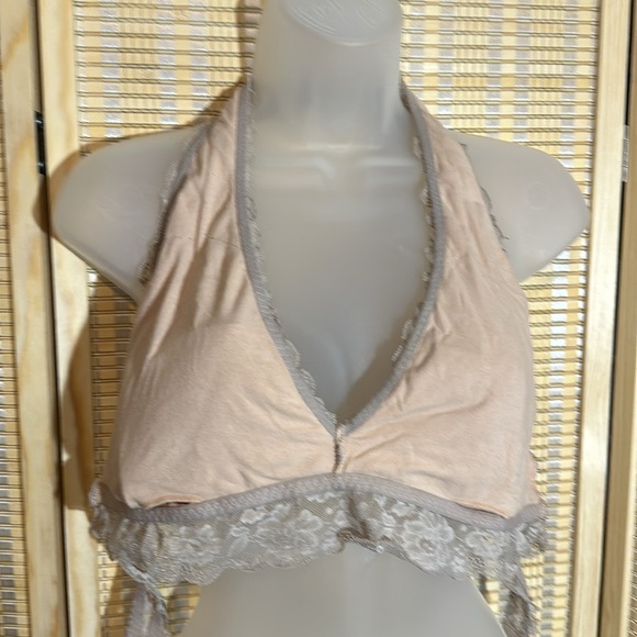 Gilly Hicks Beige/tan Lace Halter Top Bralette 2XL - Picture 14 of 16